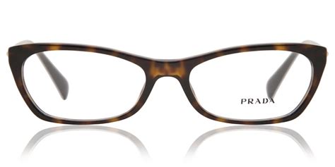 Prada PR 15PV SWING 2AU1O1 Eyeglasses in Havana